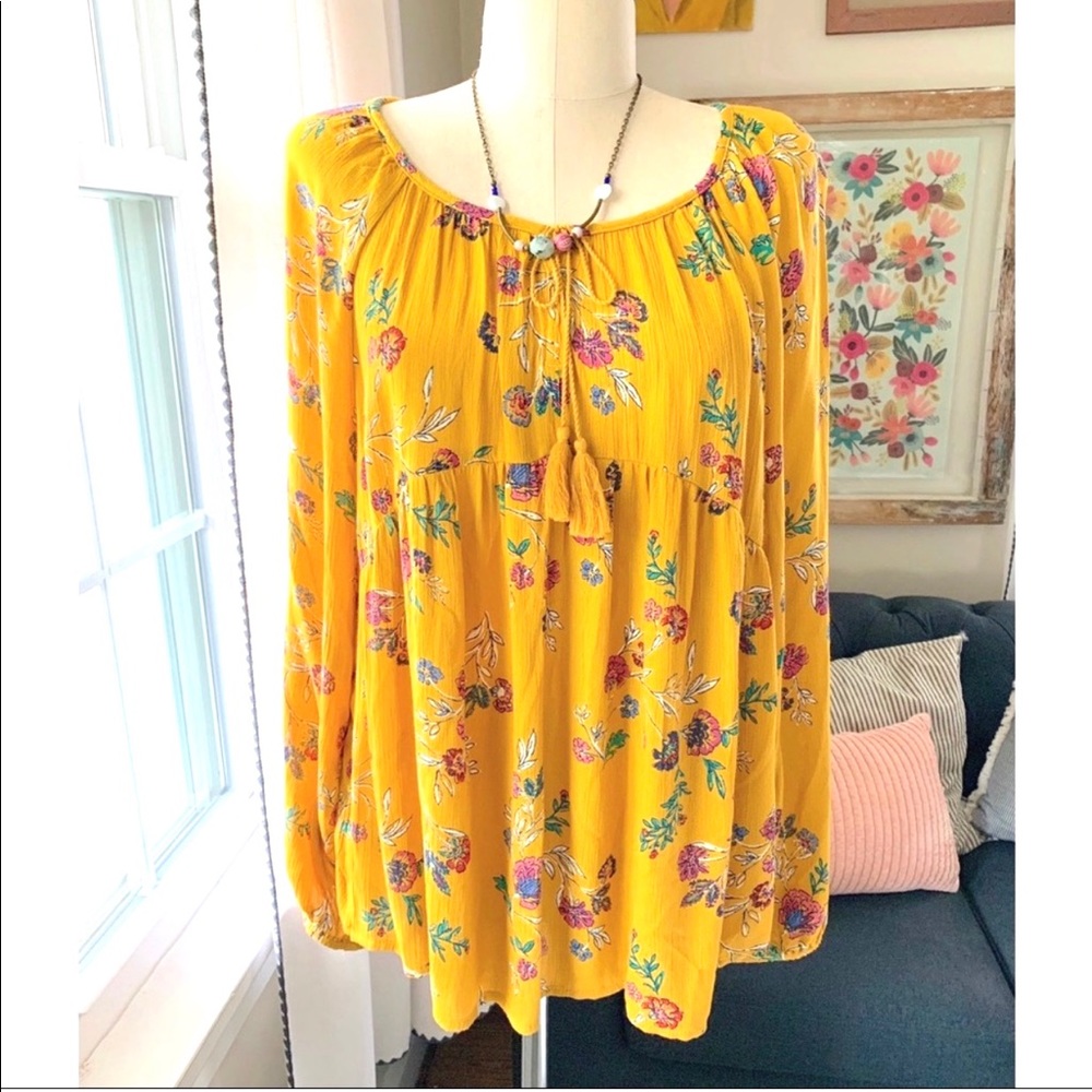 Old Navy Floral Boho Top